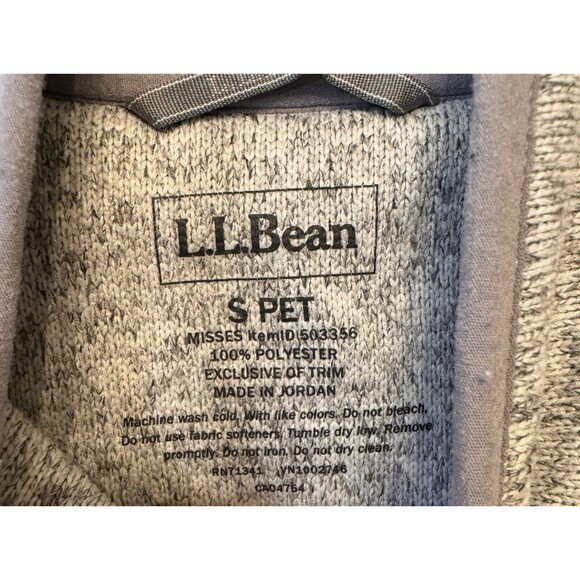 L.L. Bean Sweater Sweatshirt Women’s Small Fleece Pullover Pewter Heather Gray - Picture 4 of 10